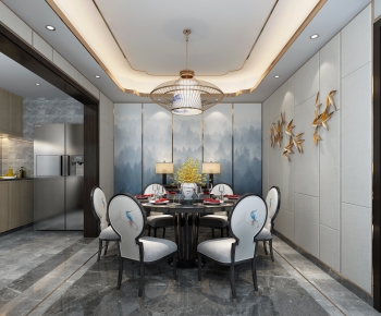 New Chinese Style Dining Room-ID:980681901