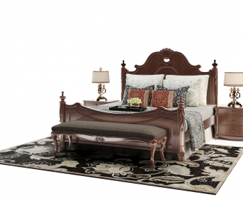 European Style Double Bed-ID:382803926