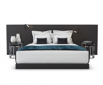 Modern Double Bed-ID:849370963