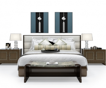 Chinese Style Double Bed-ID:509396088