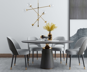 Nordic Style New Chinese Style Dining Room-ID:929374938