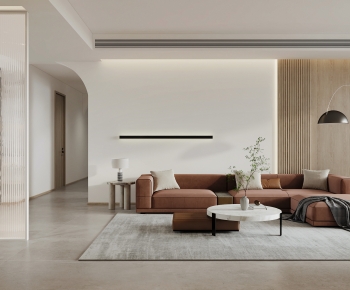 Modern Wabi-sabi Style A Living Room-ID:344508893