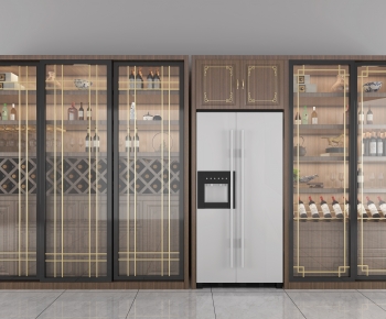 New Chinese Style Wine Cabinet-ID:335985903