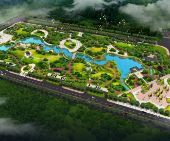 New Chinese Style Park Landscape-ID:148446089