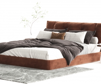 Modern Double Bed-ID:666294104