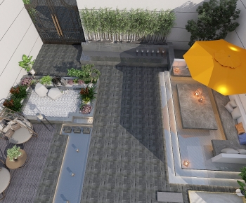 Modern Courtyard/landscape-ID:602890971