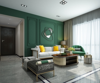 Modern A Living Room-ID:924824003
