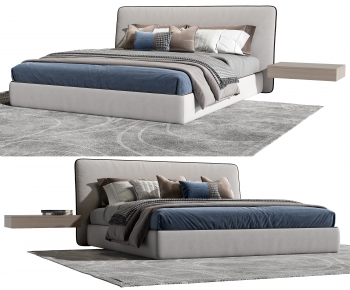 Modern Double Bed-ID:800683024