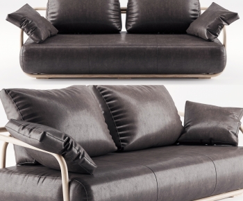 Simple European Style A Sofa For Two-ID:797772881