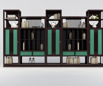 New Chinese Style Bookcase-ID:517837058