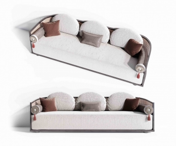 New Chinese Style Three-seat Sofa-ID:778383974