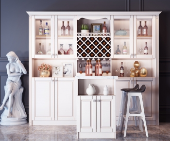 Simple European Style Wine Cabinet-ID:754120119