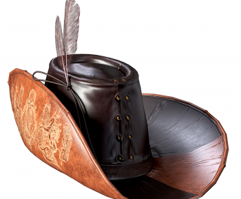 现代棕色海盗帽-ID:148947956