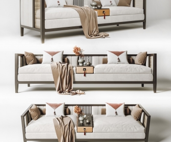 New Chinese Style A Sofa For Two-ID:636396888