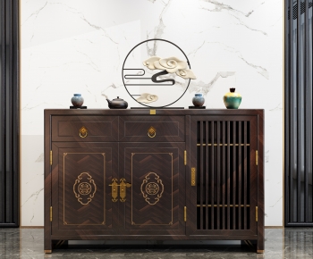 New Chinese Style Side Cabinet-ID:557424077