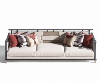 New Chinese Style Three-seat Sofa-ID:906264075