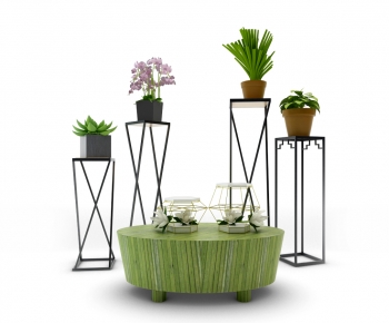 Modern Potted Green Plant-ID:420882945