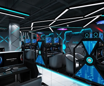 Industrial Style Internet Cafe-ID:382183075