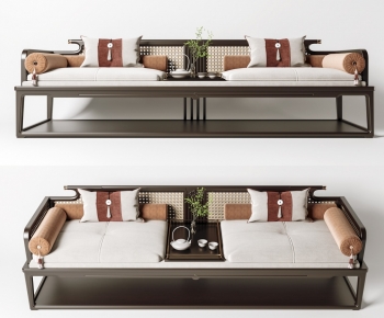 New Chinese Style A Sofa For Two-ID:723814015