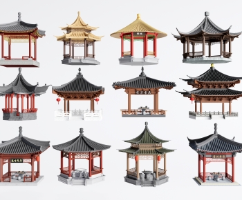 Chinese Style Ancient Architectural Buildings-ID:281564007