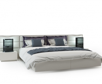 Modern Double Bed-ID:298140066