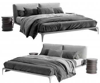 Modern Double Bed-ID:507570037
