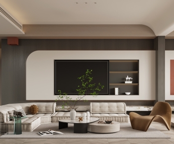 Wabi-sabi Style A Living Room-ID:446839096