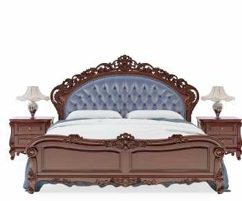 American Style European Style Double Bed-ID:161991132
