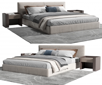 Modern Double Bed-ID:528044941