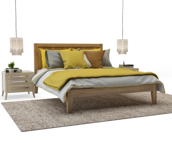 Modern Double Bed-ID:240516903