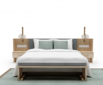 Modern Double Bed-ID:477317092