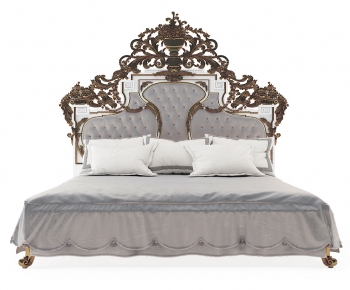 American Style European Style Double Bed-ID:881205081