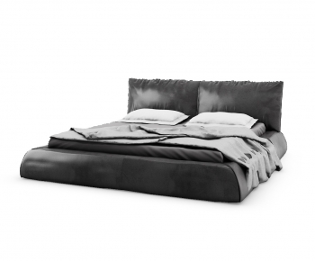 Modern Double Bed-ID:897259005