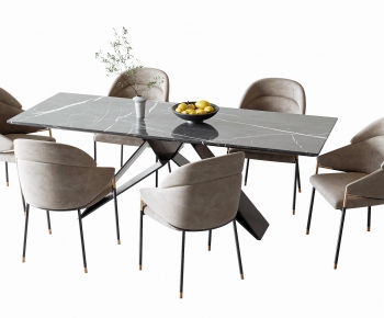 Modern Dining Table And Chairs-ID:666696075