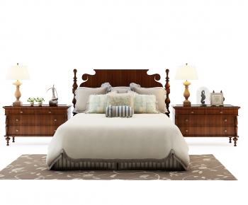 American Style Double Bed-ID:583108901
