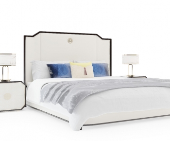 New Chinese Style Double Bed-ID:711622951