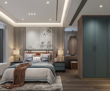 New Chinese Style Bedroom-ID:778251892