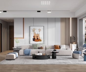 Modern A Living Room-ID:971865892