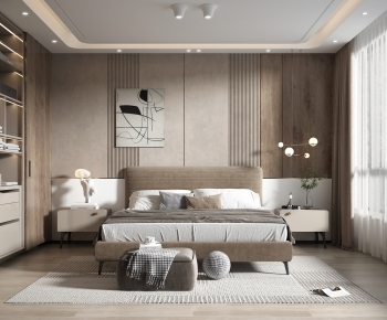 Wabi-sabi Style Bedroom-ID:237153058