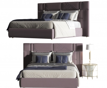 Modern Double Bed-ID:631566053