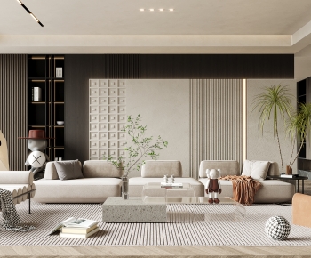 Wabi-sabi Style A Living Room-ID:950767046