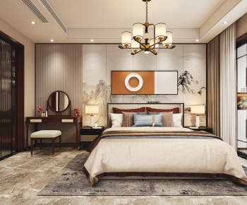 New Chinese Style Bedroom-ID:333008055