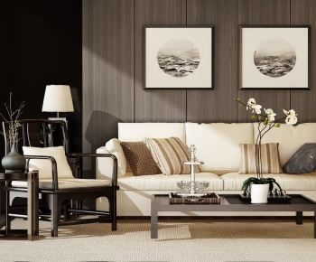 New Chinese Style Sofa Combination-ID:971183062