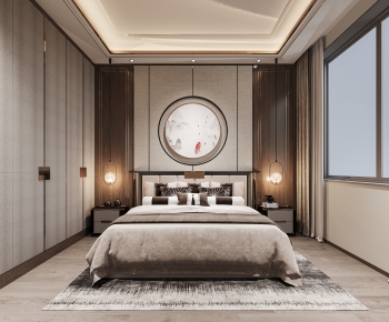 New Chinese Style Bedroom-ID:999948984