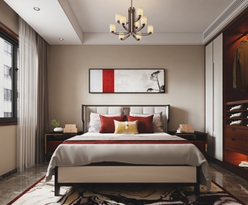 New Chinese Style Bedroom-ID:892875913
