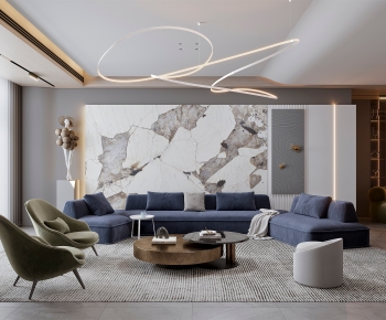 Modern A Living Room-ID:265604021