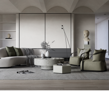 Wabi-sabi Style A Living Room-ID:786339048