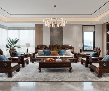 Chinese Style A Living Room-ID:887161977