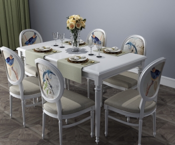 Simple European Style Dining Room-ID:954287052
