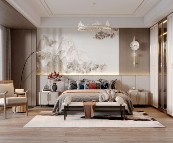 New Chinese Style Bedroom-ID:143867973